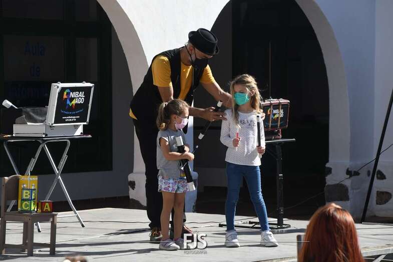 Momento del espectáculo de este domingo en la Casa de la Juventud/Francisco Javier Santana.